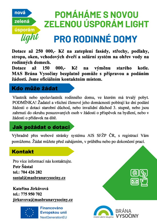 Leták Rodinné domy